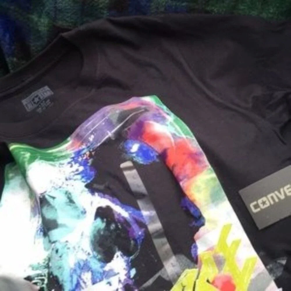 NWT Black with‎ skull print Kids L or Adult S